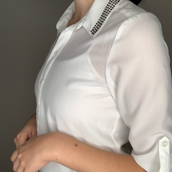 White button up blouse - Picture 11 of 14